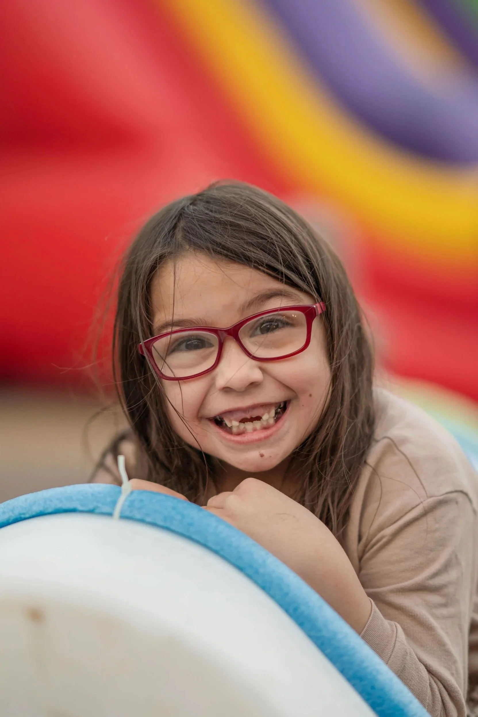 A young girl participating in Refuge Kids during Sunday service