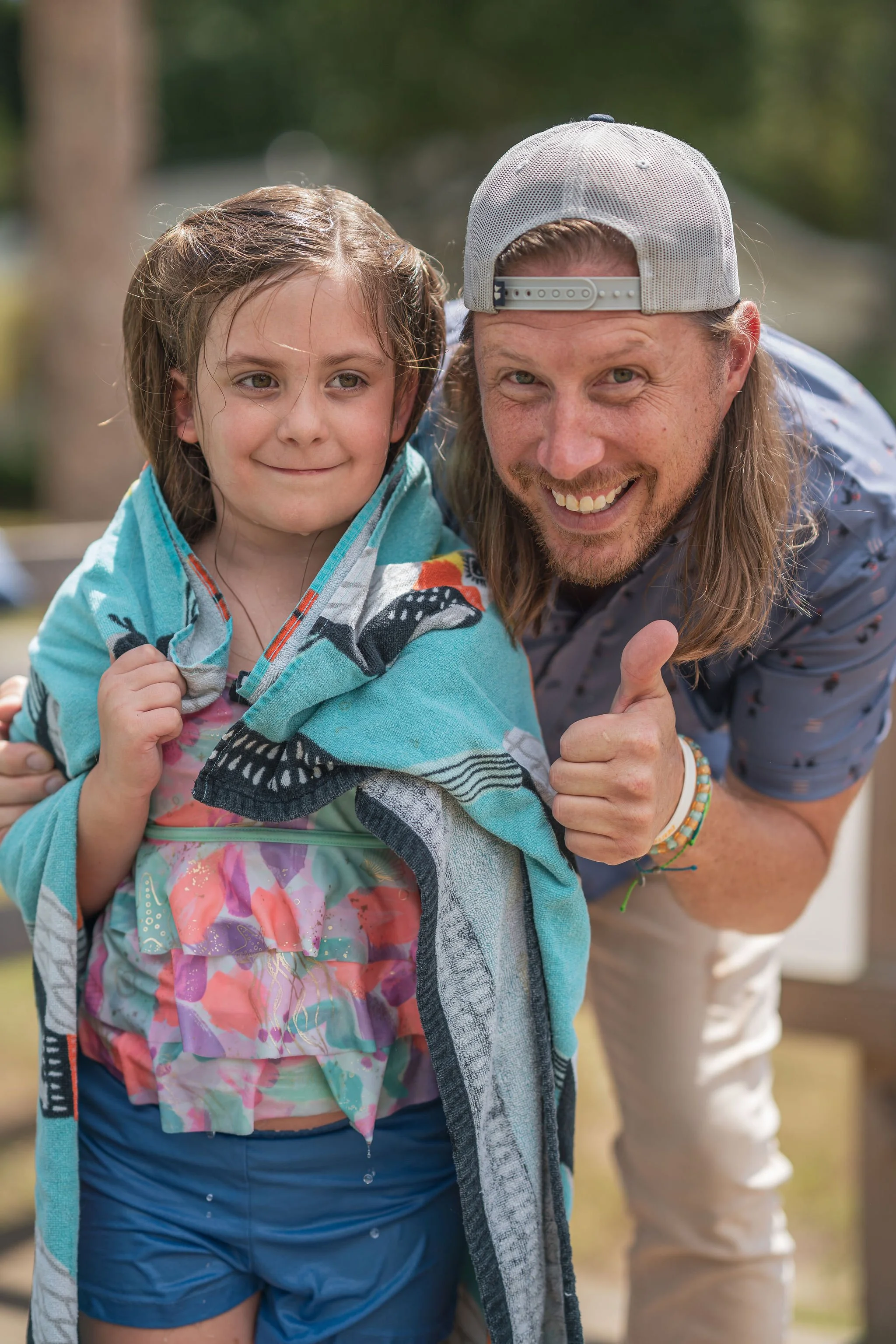Child and Kids Pastor participating in Refuge Kids during Sunday service