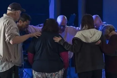 Prayer at Refuge Church in Murrells Inlet