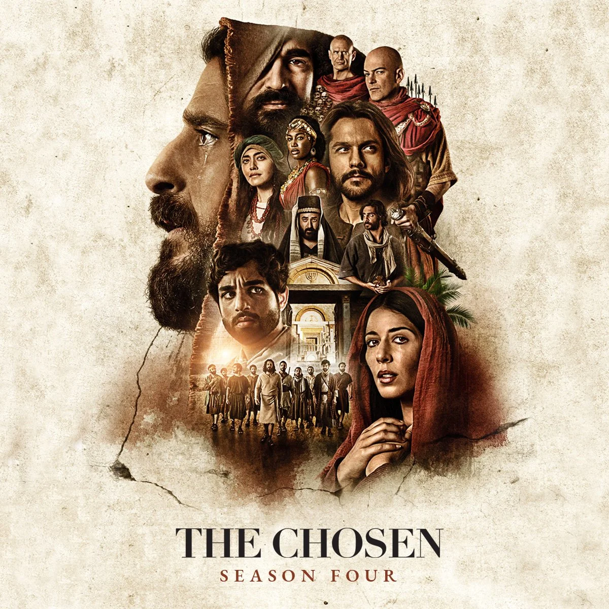 The Chosen Season Four promotional artwork, showing the series cast.