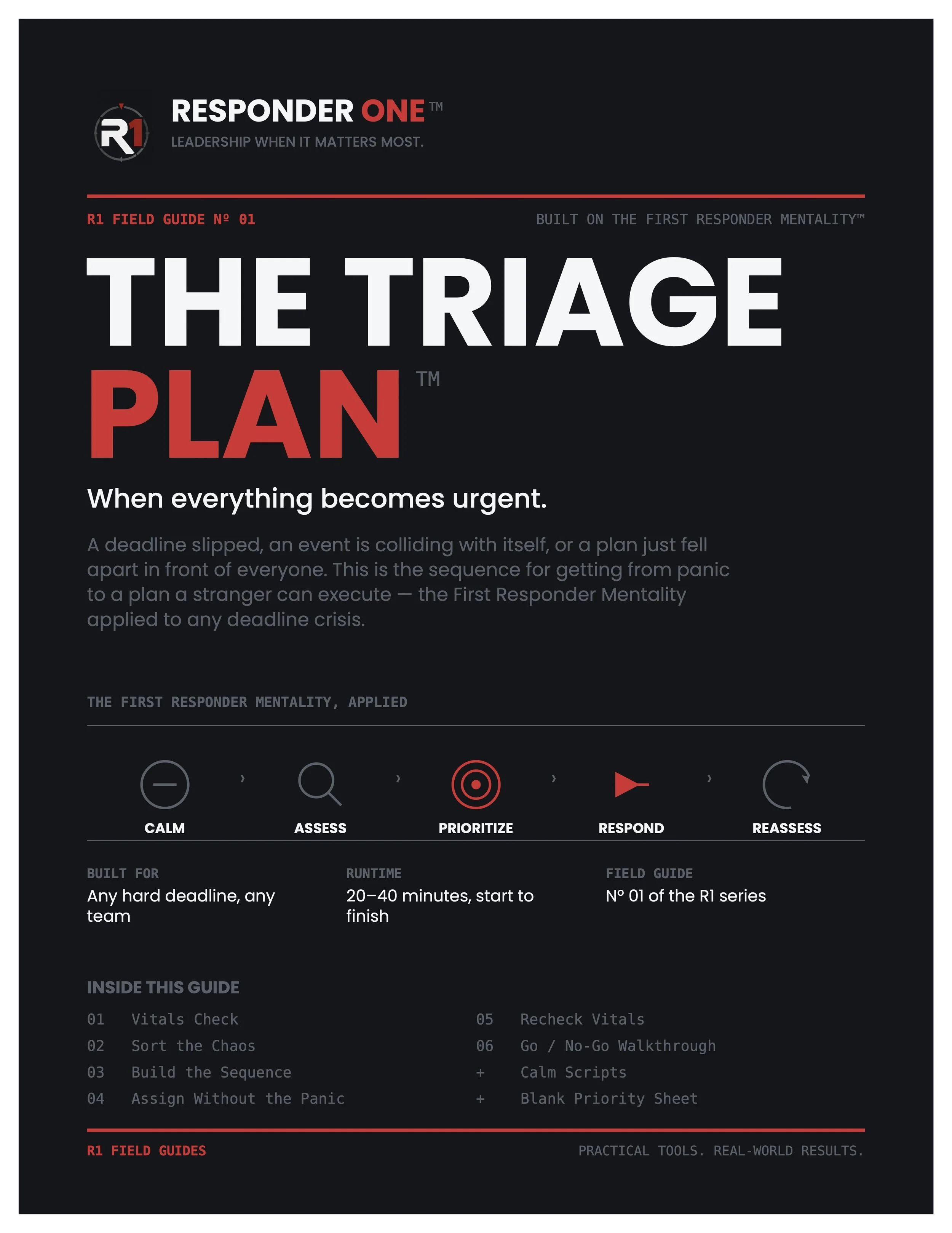 R1 The Triage Plan