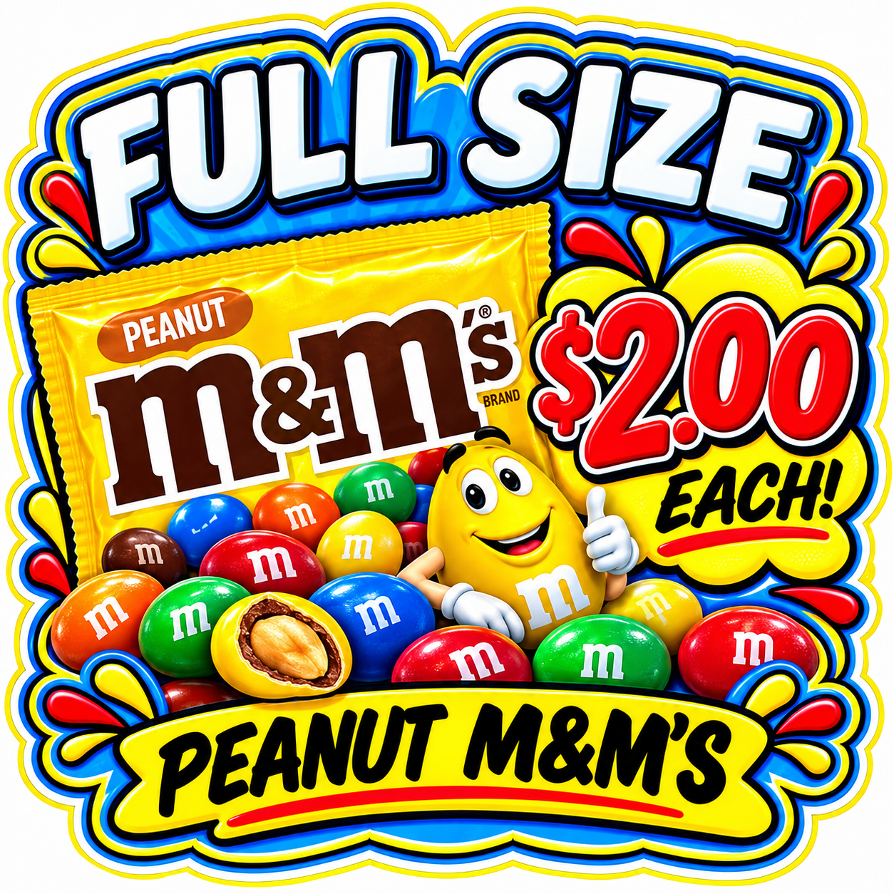 Full Size Candy Bar Peanut M&M.png