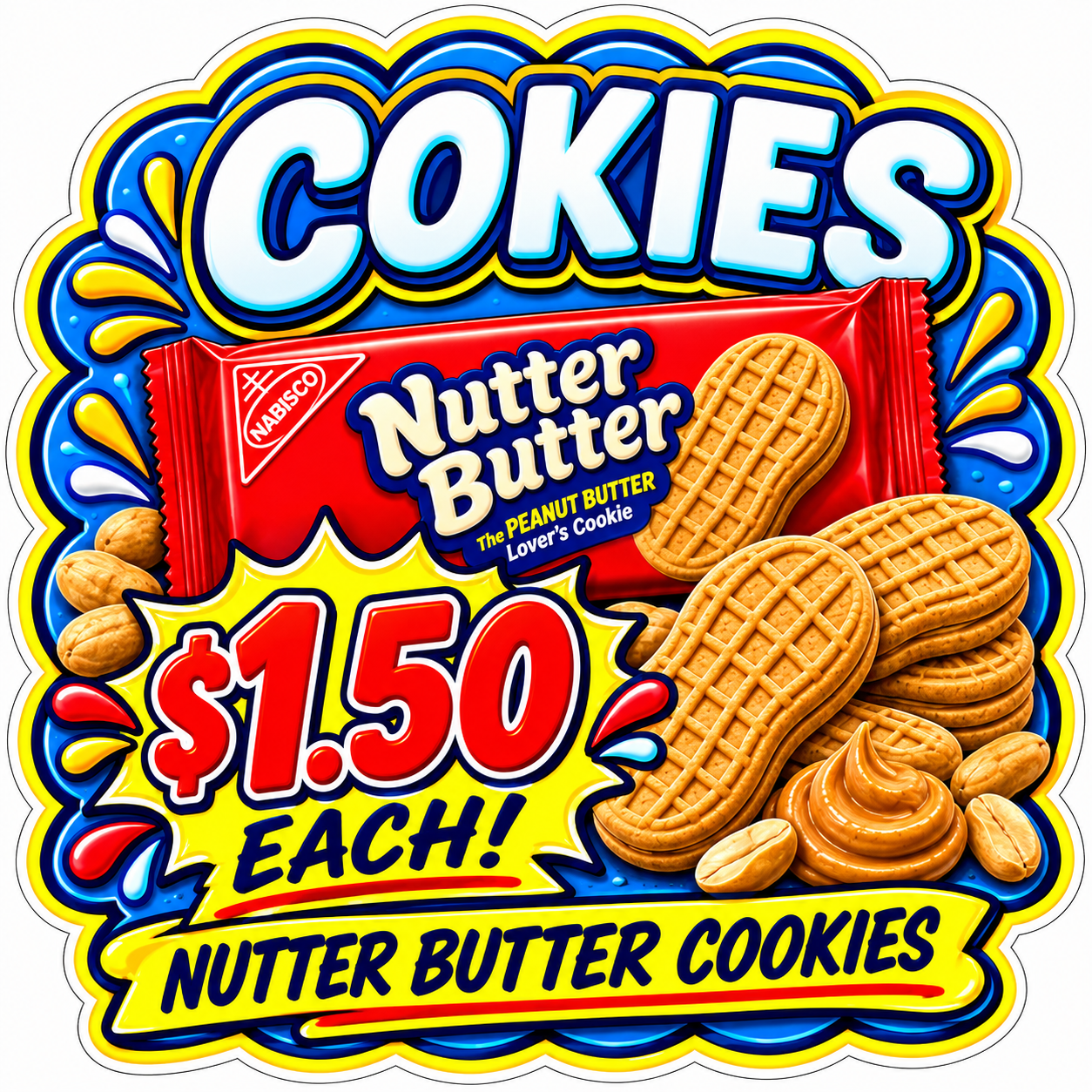 Nutter Butter Peanut Butter Cookies