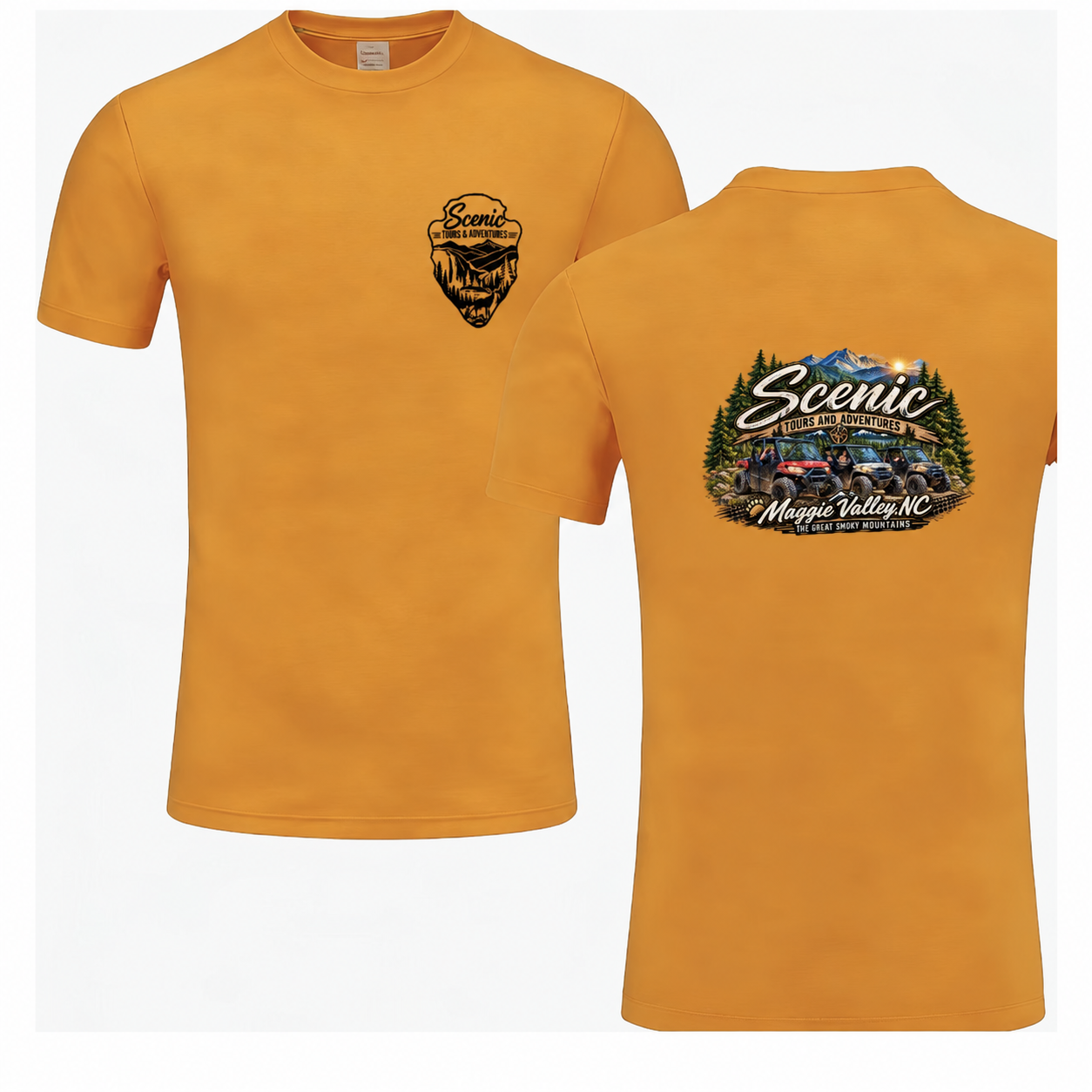 Orange UTV Adventure TShirt | Scenic Tours