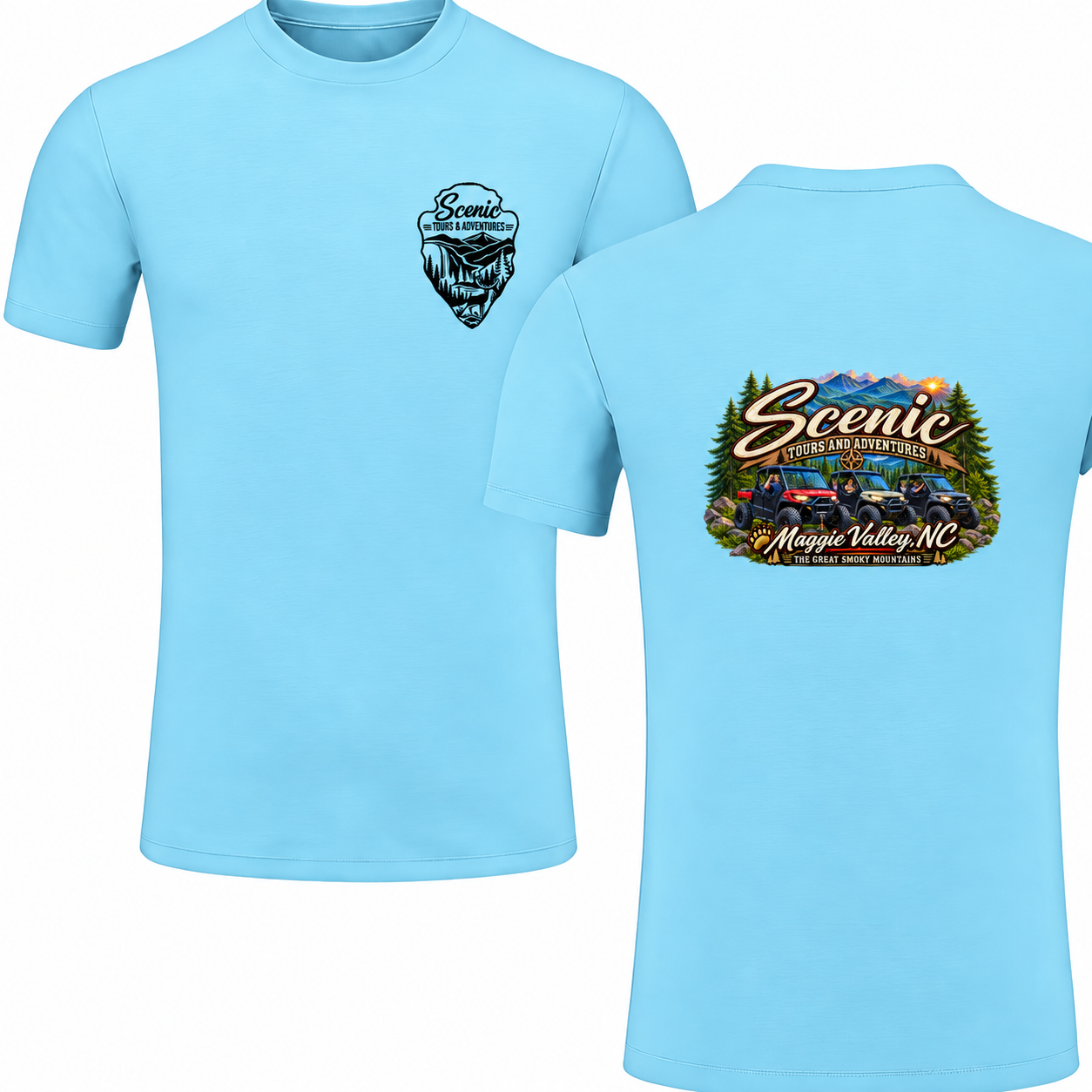 SkyBlue XL UTV Adventure TShirt | Scenic Tours