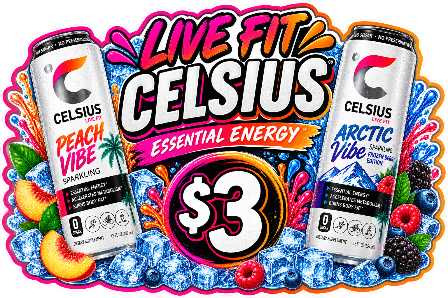 Celsius Essential Energy – Assorted Flavors