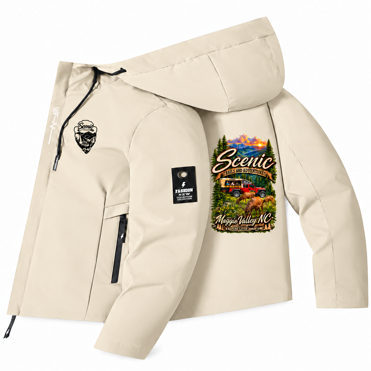 Windbreaker No liner Khaki Front Logo Safari Jeep.png