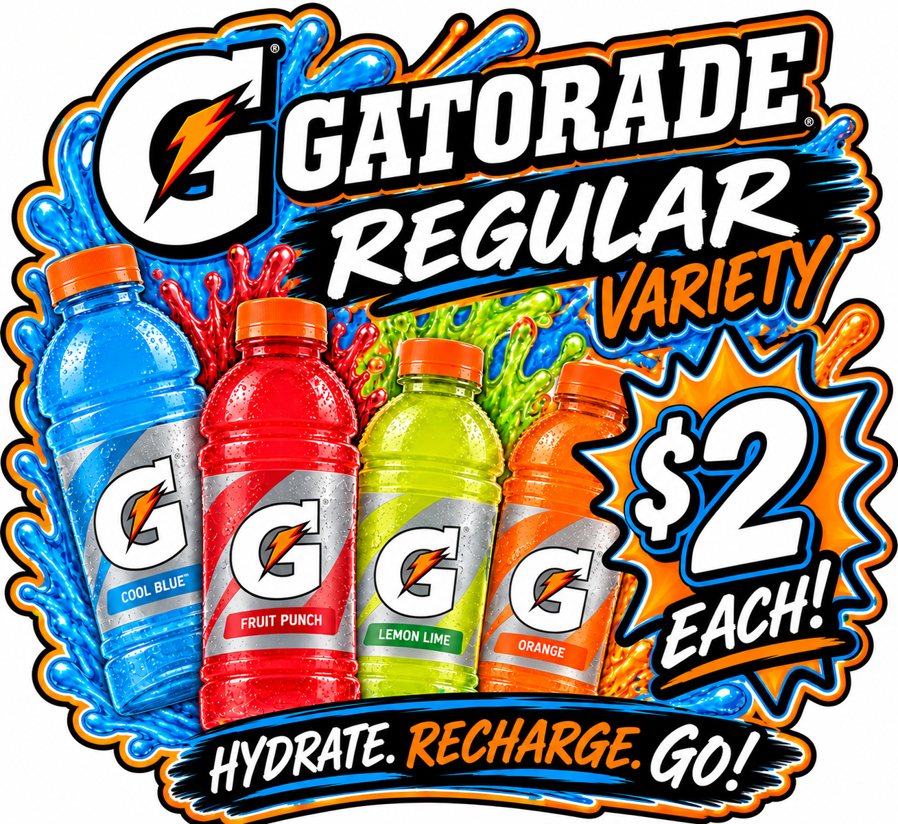 Gatorade Regular – Assorted Flavors