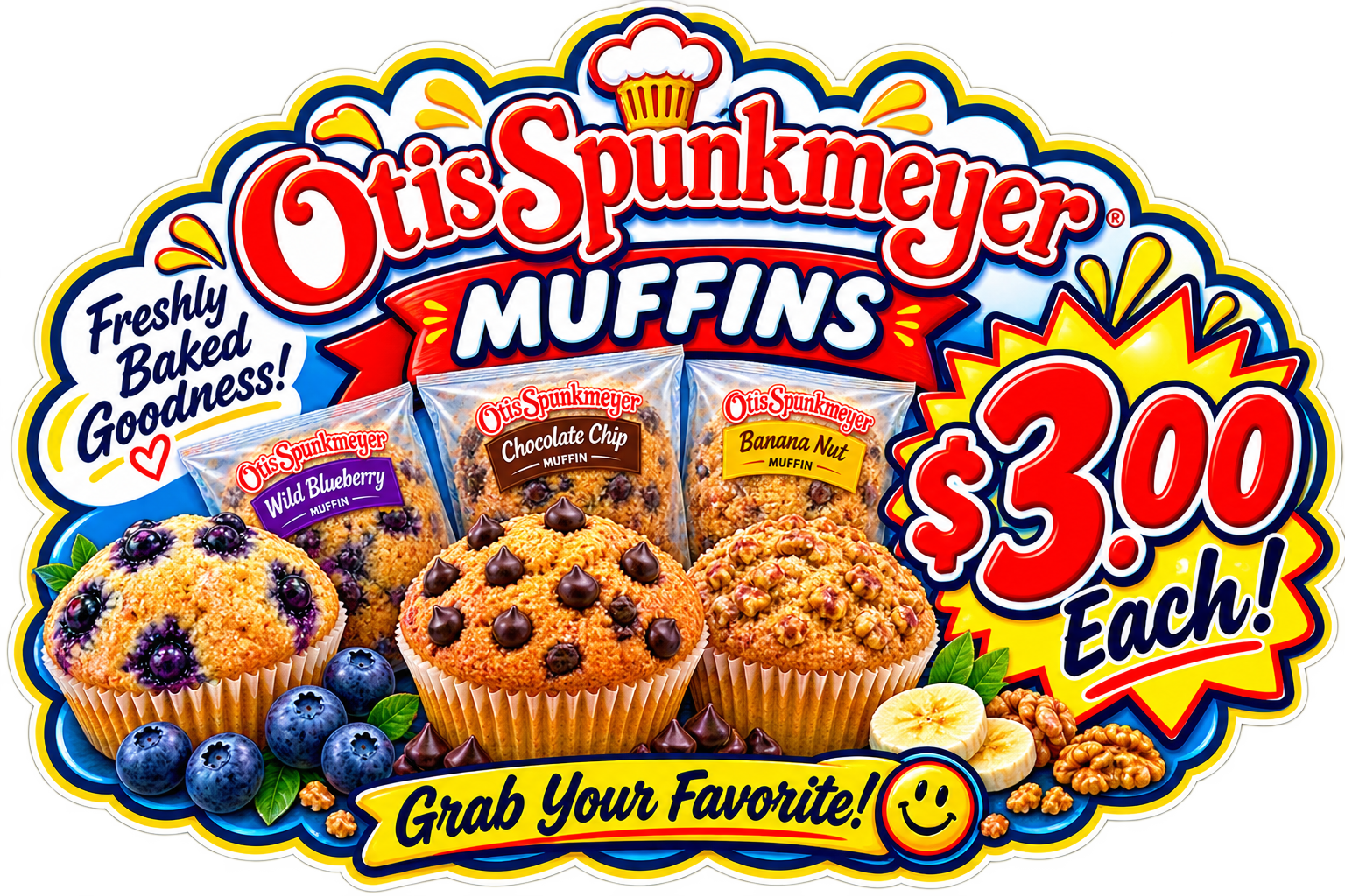 Otis Spunkmeyer Muffins – Variety