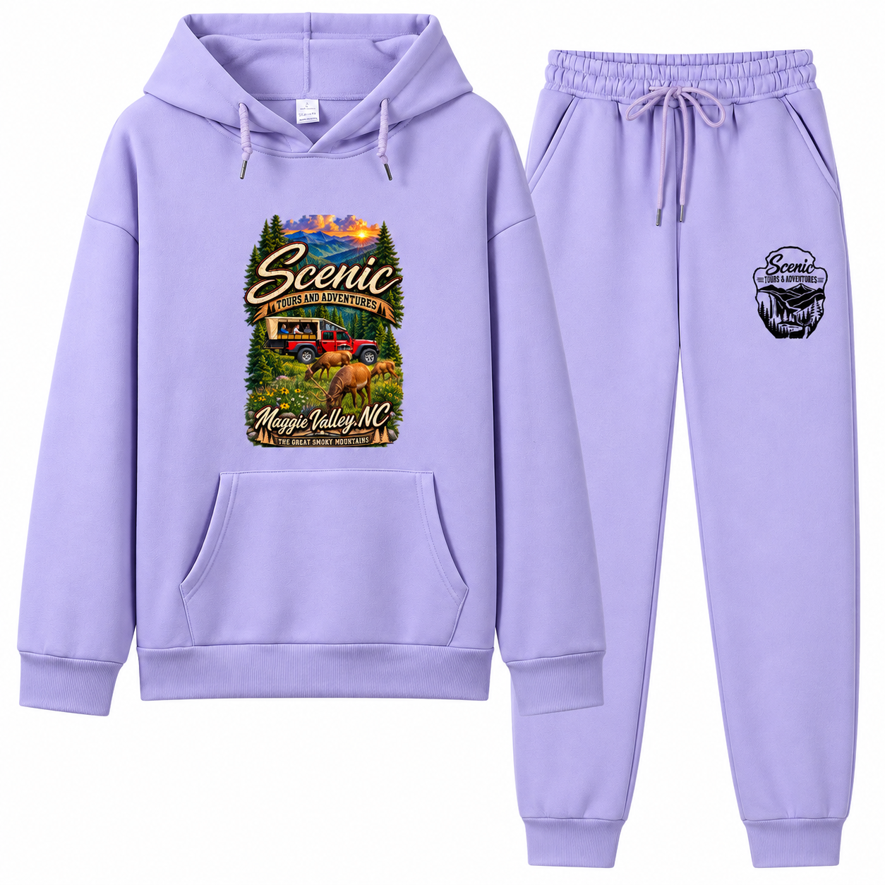 Purple Medium Women’s Scenic Jeep Adventure Sweatsuit
