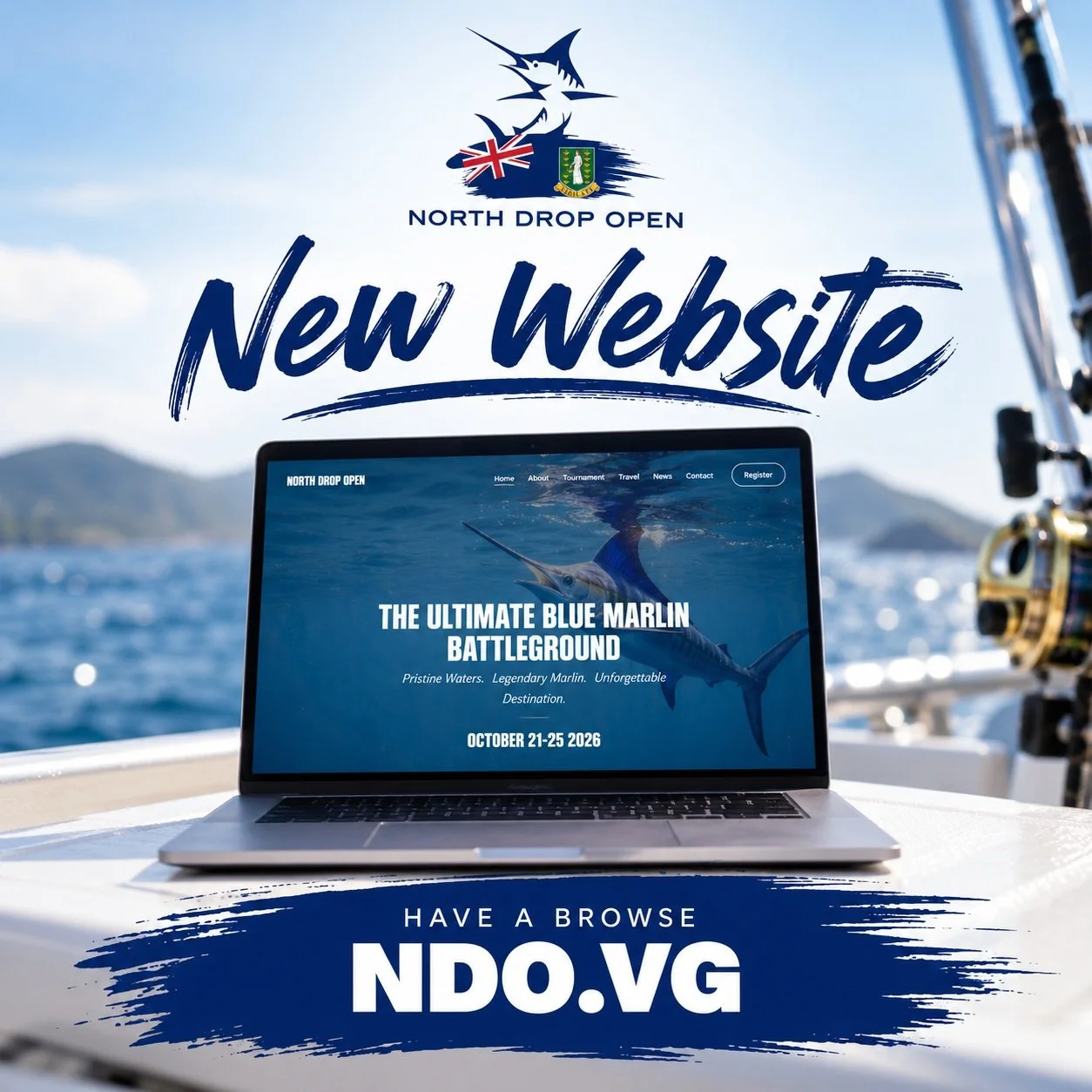 Have a browse &rarr; NDO.VG

📍 Virgin Gorda, British Virgin Islands
📅 October 21&ndash;25, 2026

#NorthDropOpen #NDO2026 #VirginGorda #BritishVirginIslands #BlueMarlin #Sportfishing