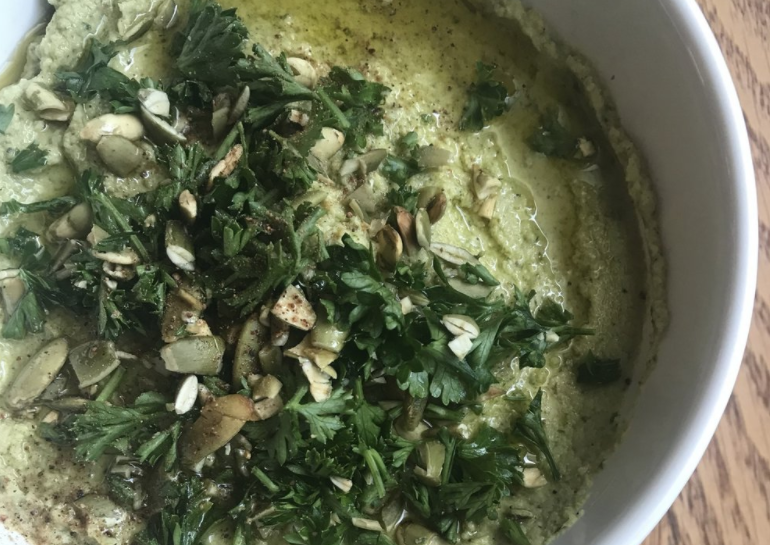Roasted Cauliflower Dip with Pepitas