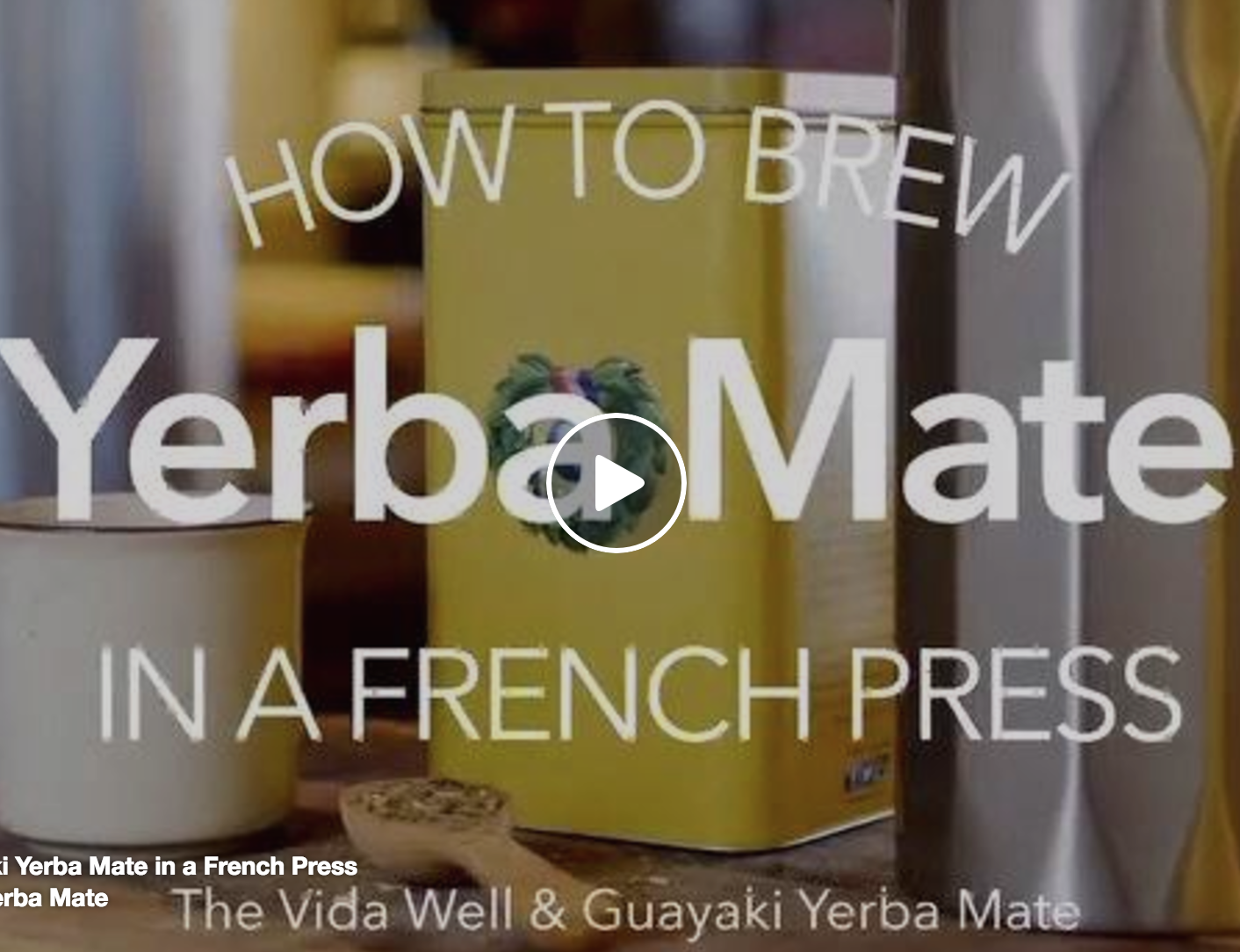 How to Brew Yerba Mate in a French Press