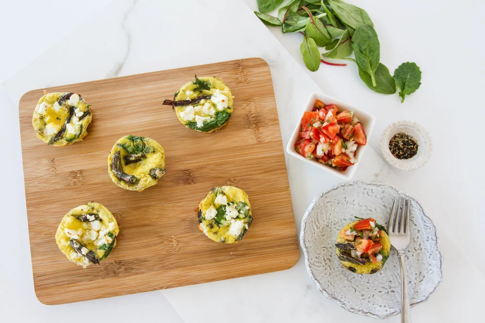 Spring Frittata “Muffins” with Salsa Fresca