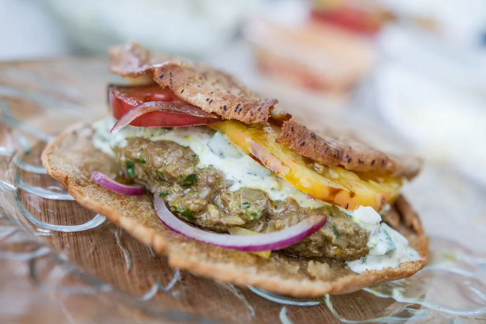 Herb Spiced Lamb Pitas