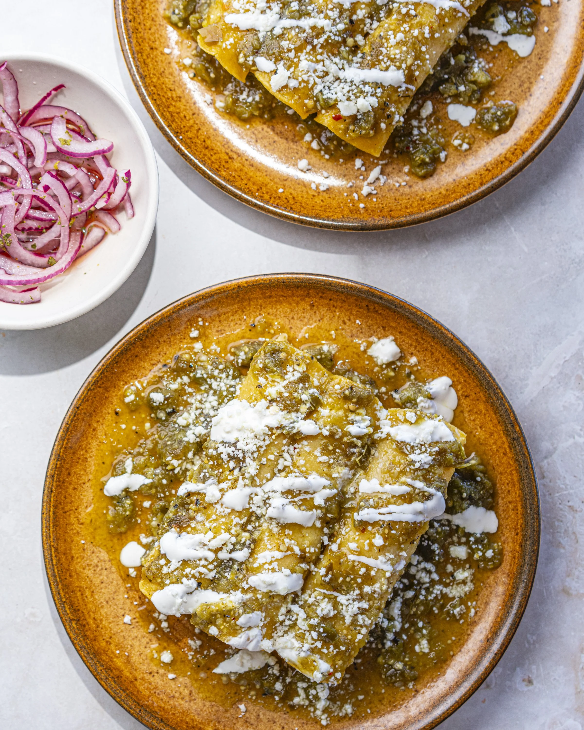 Leftover Thanksgiving Enchiladas (adapted from "The Holistic Pregnancy Cookbook"