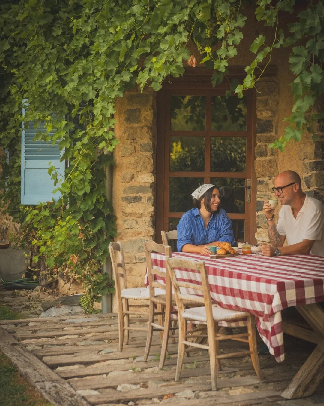 A house tells you how it wants to be lived in, if you stay long enough. At the farmhouse, it&rsquo;s breakfast under the vine for as long as the season allows.

It&rsquo;s what we build toward in every home. Not how it looks on the first day, but how