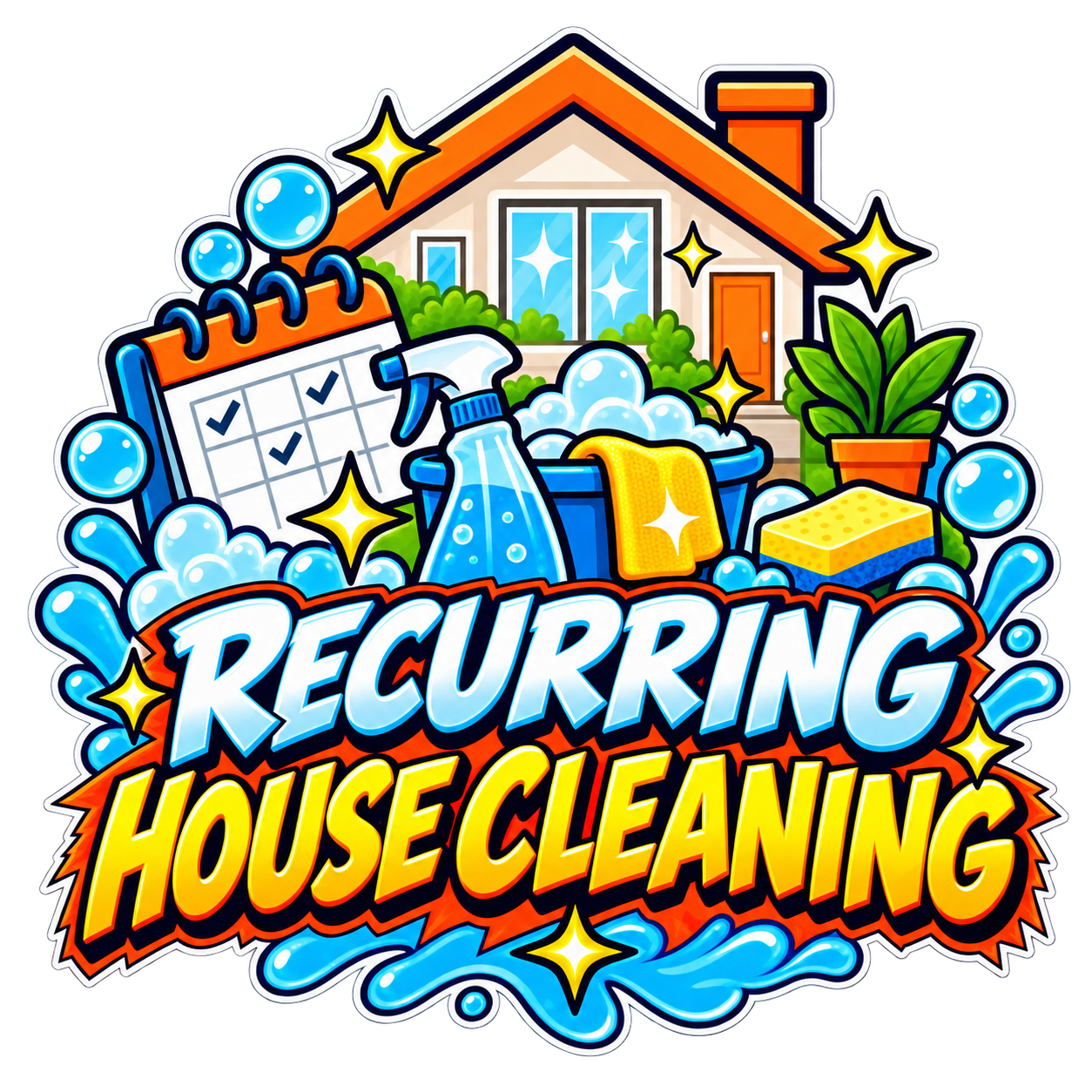 Recurring house cleaning service in San Antonio TX and surrounding communities and areas.
