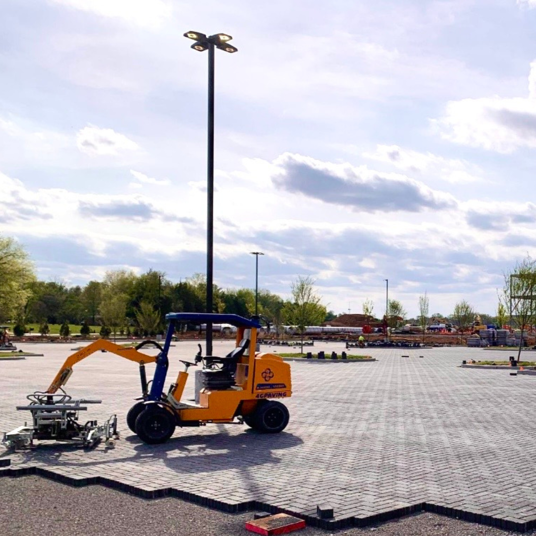 4G Paving commercial paver installation in Northwest Arkansas.