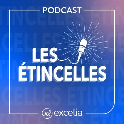Logo du podcast Les Etincelles, pour Excelia, école de commerce, accompagnée par Maison Caravelle