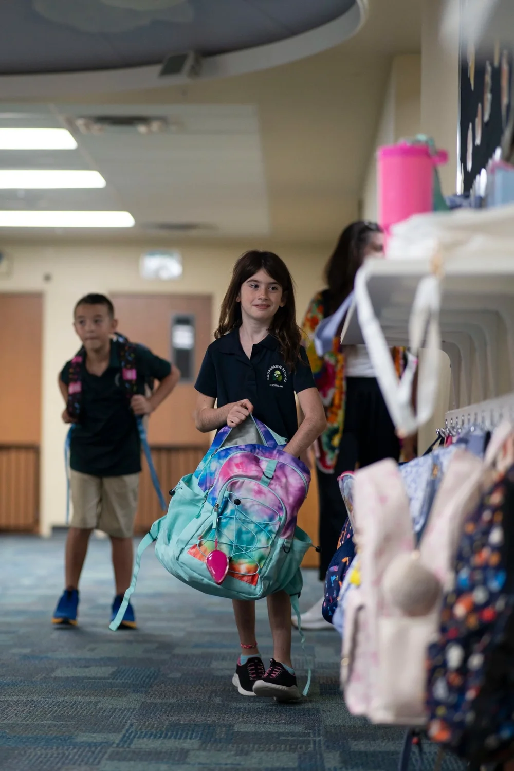 Grade school students in the 4-day hybrid program at Cooperative School at Northland