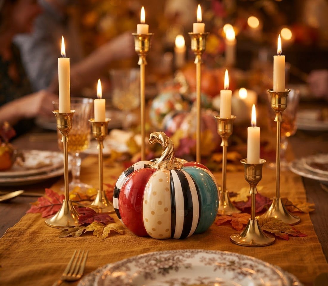 Mackenzie Pumpkin Centerpiece.