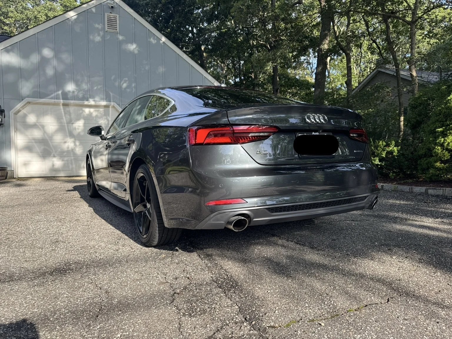 Audi A5 preserved by 3LB, featuring exterior finish and completed vehicle details.