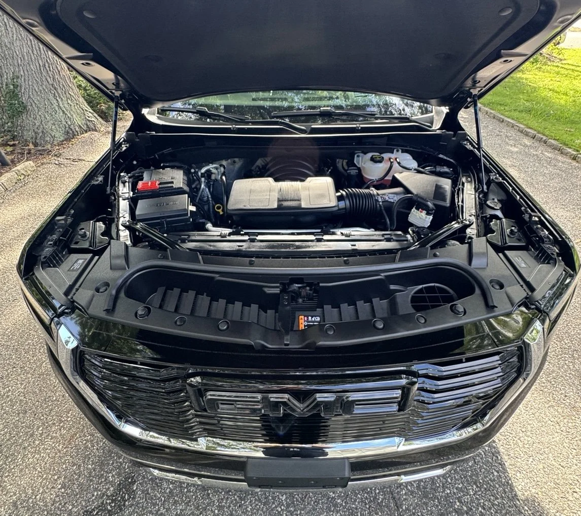 GMC Yukon refined and protected by 3LB, featuring paint refinement, ceramic protection, wheel, engine compartment, interior, and finished vehicle details.