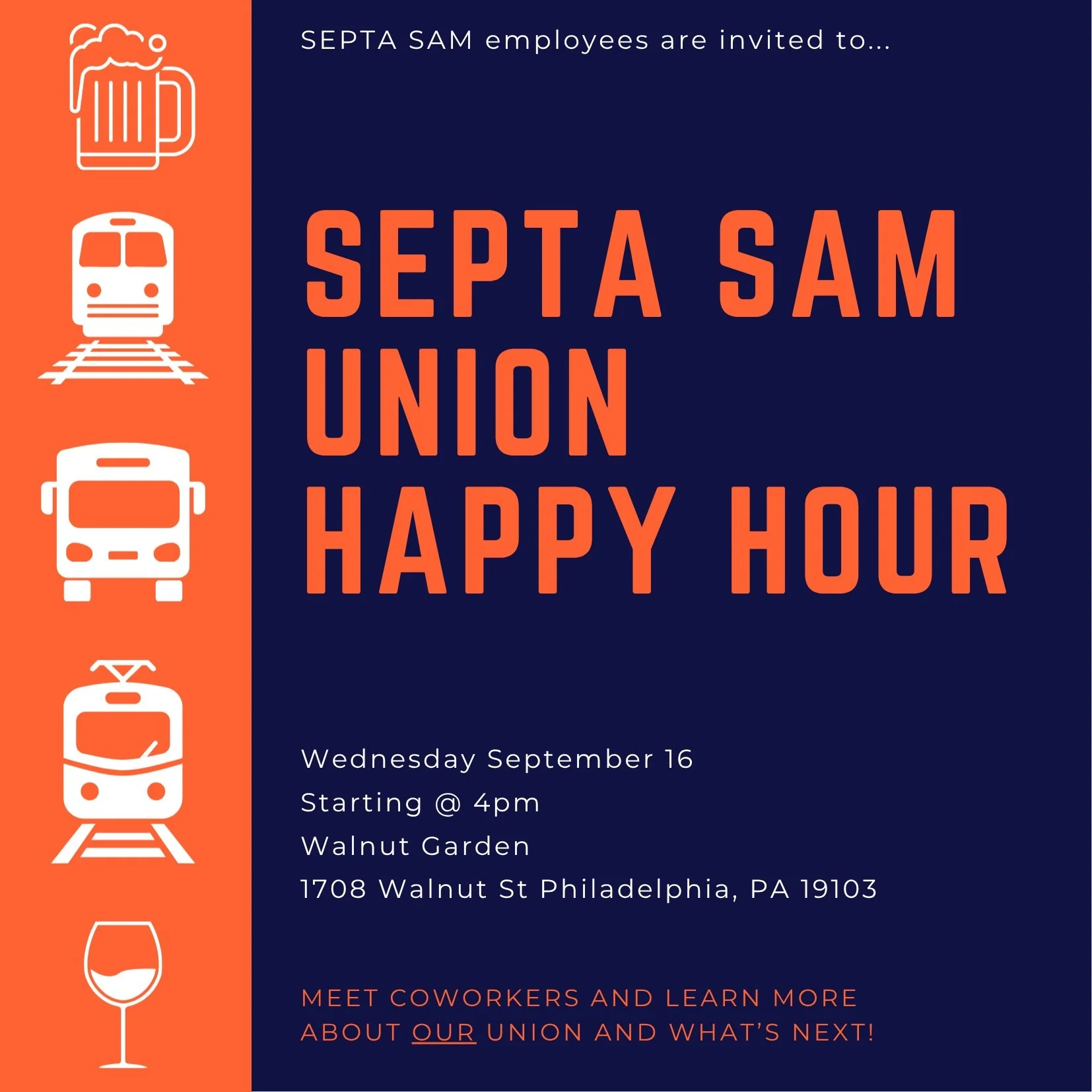 ATLAS-OPEIU Happy Hour September 16
