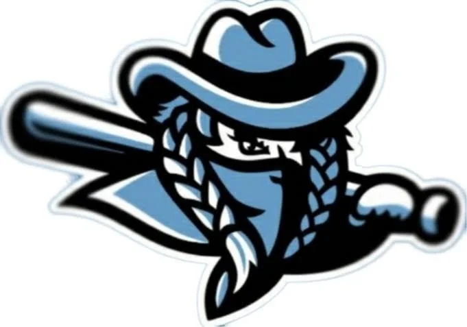 Graphic of a character wearing a cowboy hat, bandana, and pointing forward.