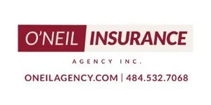 O'Neil Insurance agency sign with website and phone number