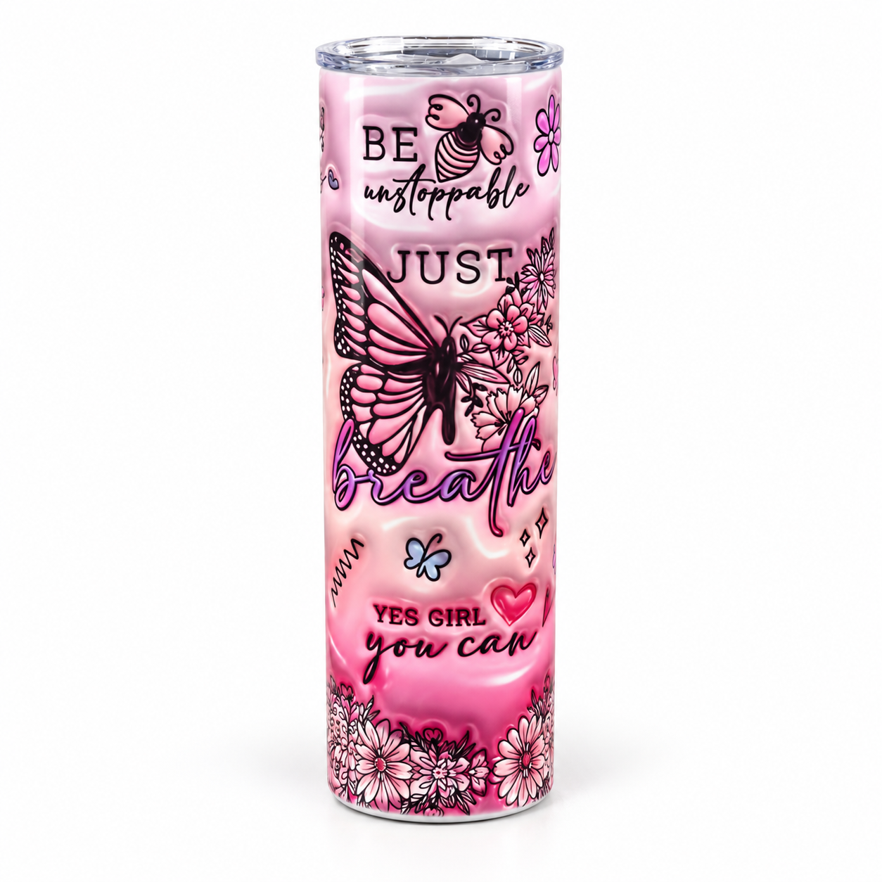 Pink butterfly quote tumbler on white-2.png