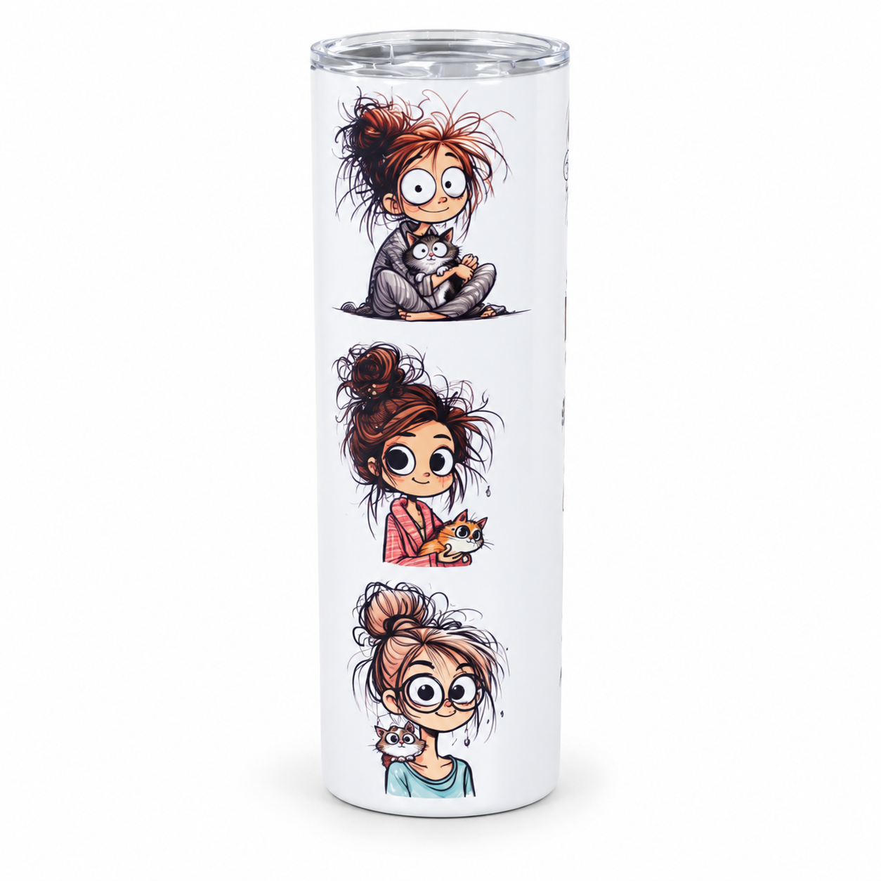 White tumbler with stacked cat-lady art-2.png
