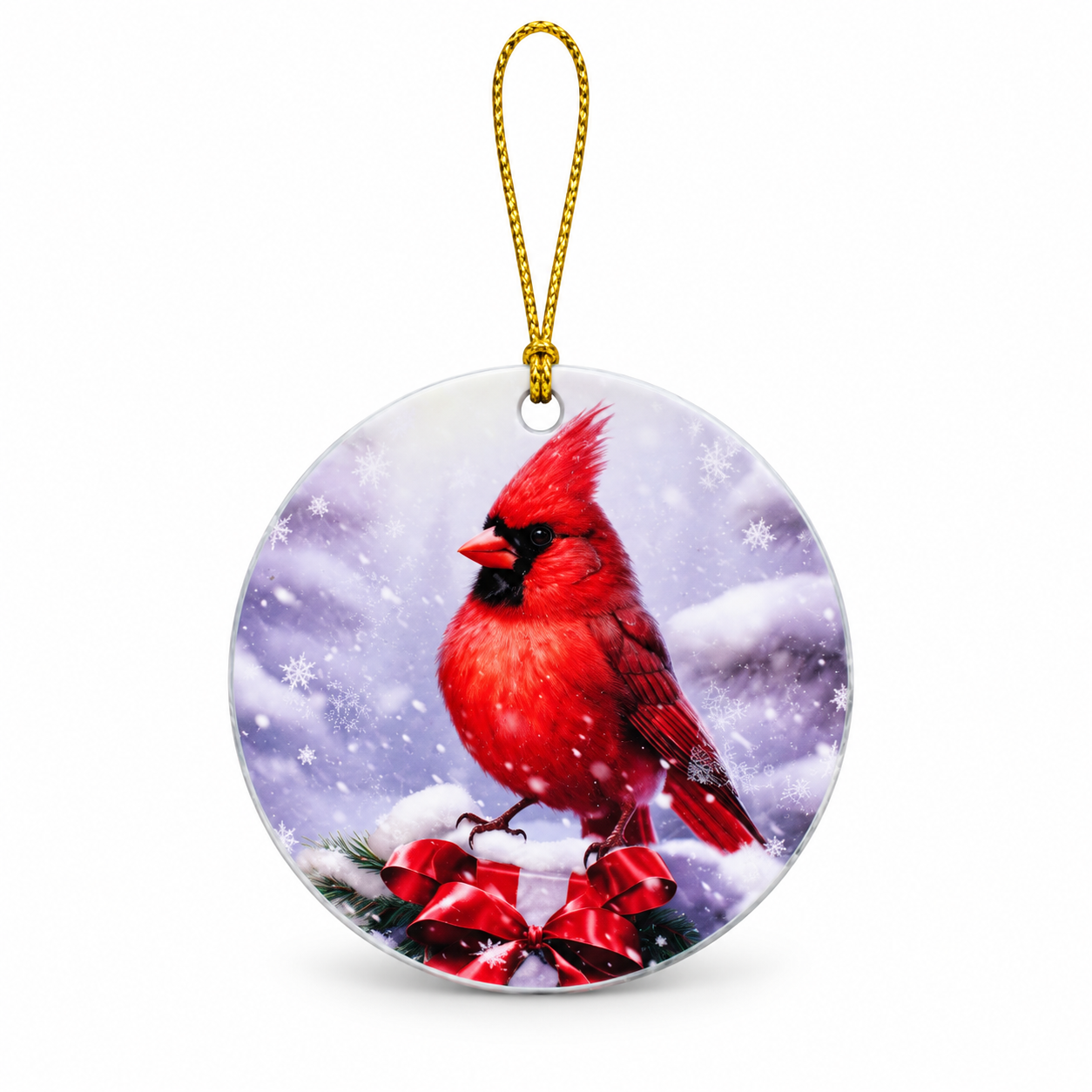 Winter Cardinal – 3-Inch Christmas Ornament