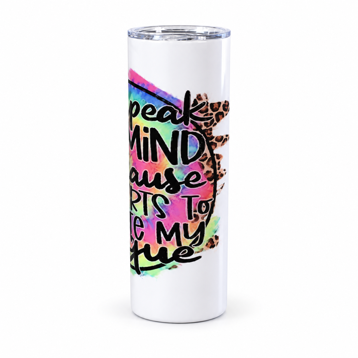 White tumbler with rainbow splash-2.png