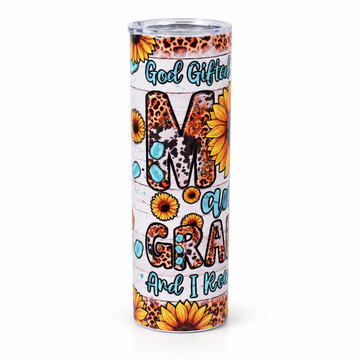 Tall Sunflower Leopard Print Tumbler-1.png