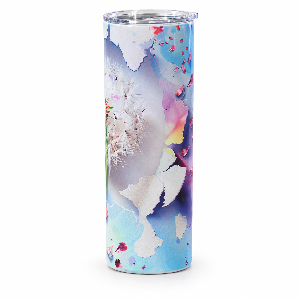 Pastel dandelion skinny tumbler with clear lid-3.png