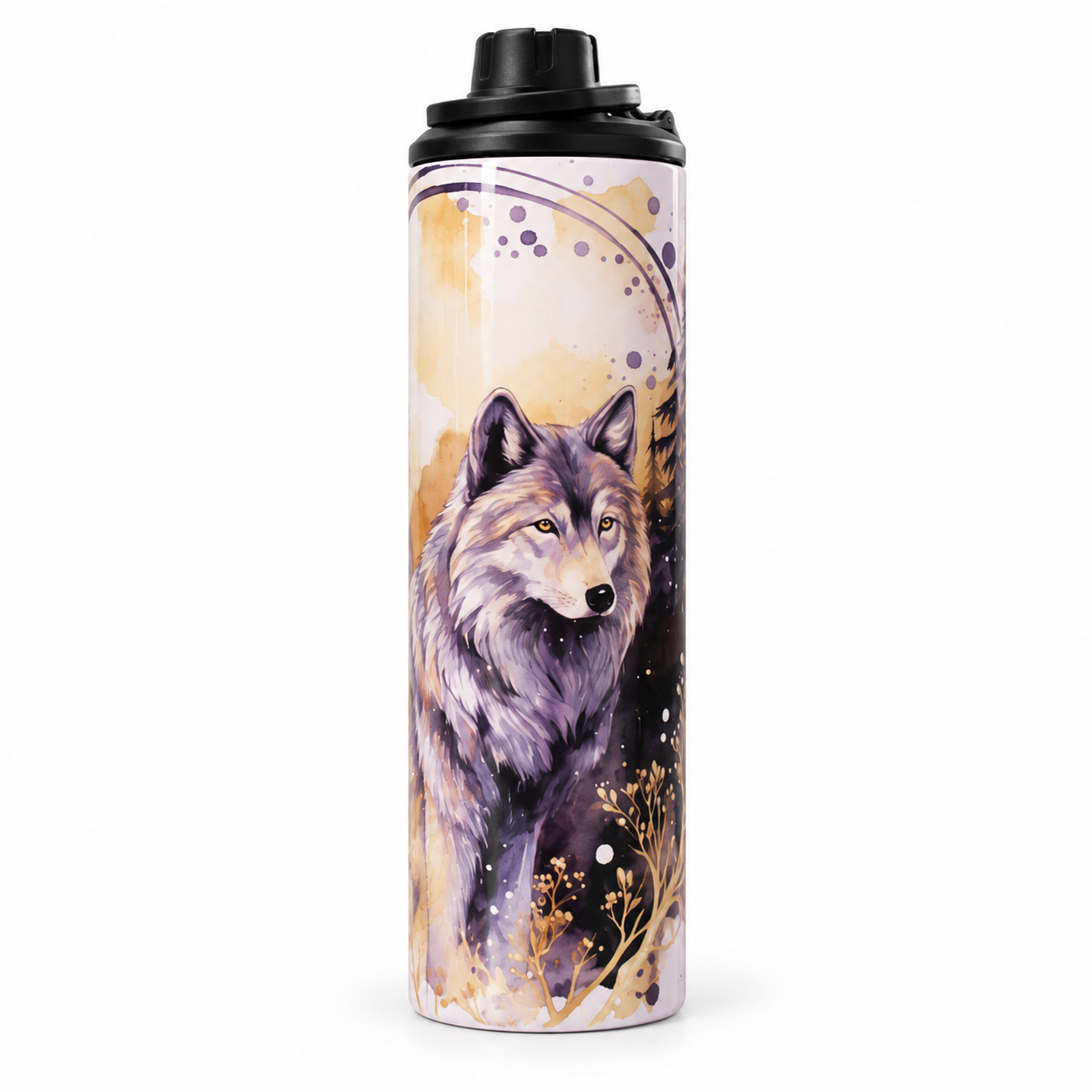 Tall wolf print bottle with sport lid-2.png