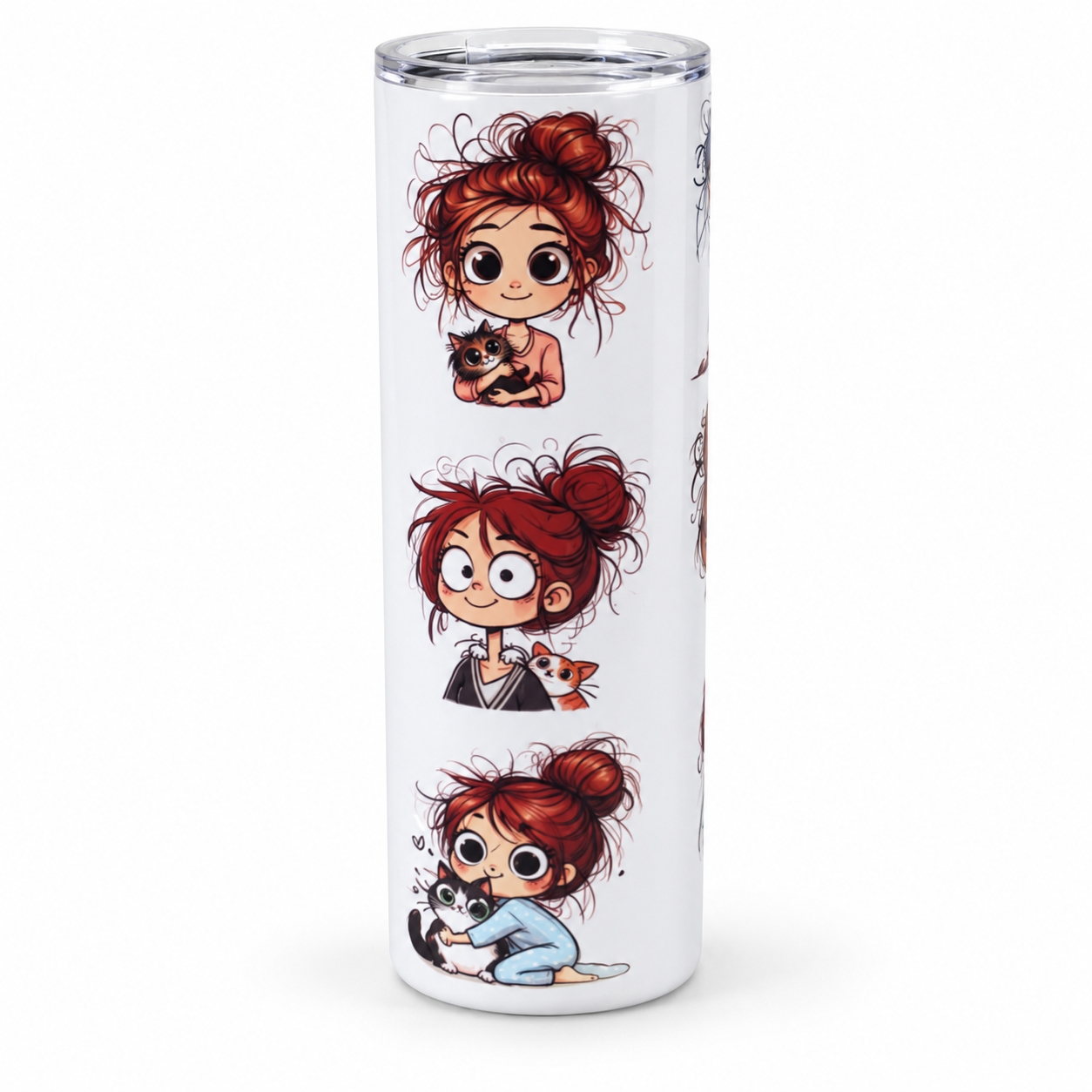 Messy Bun Cat Ladies Tumbler-1.png
