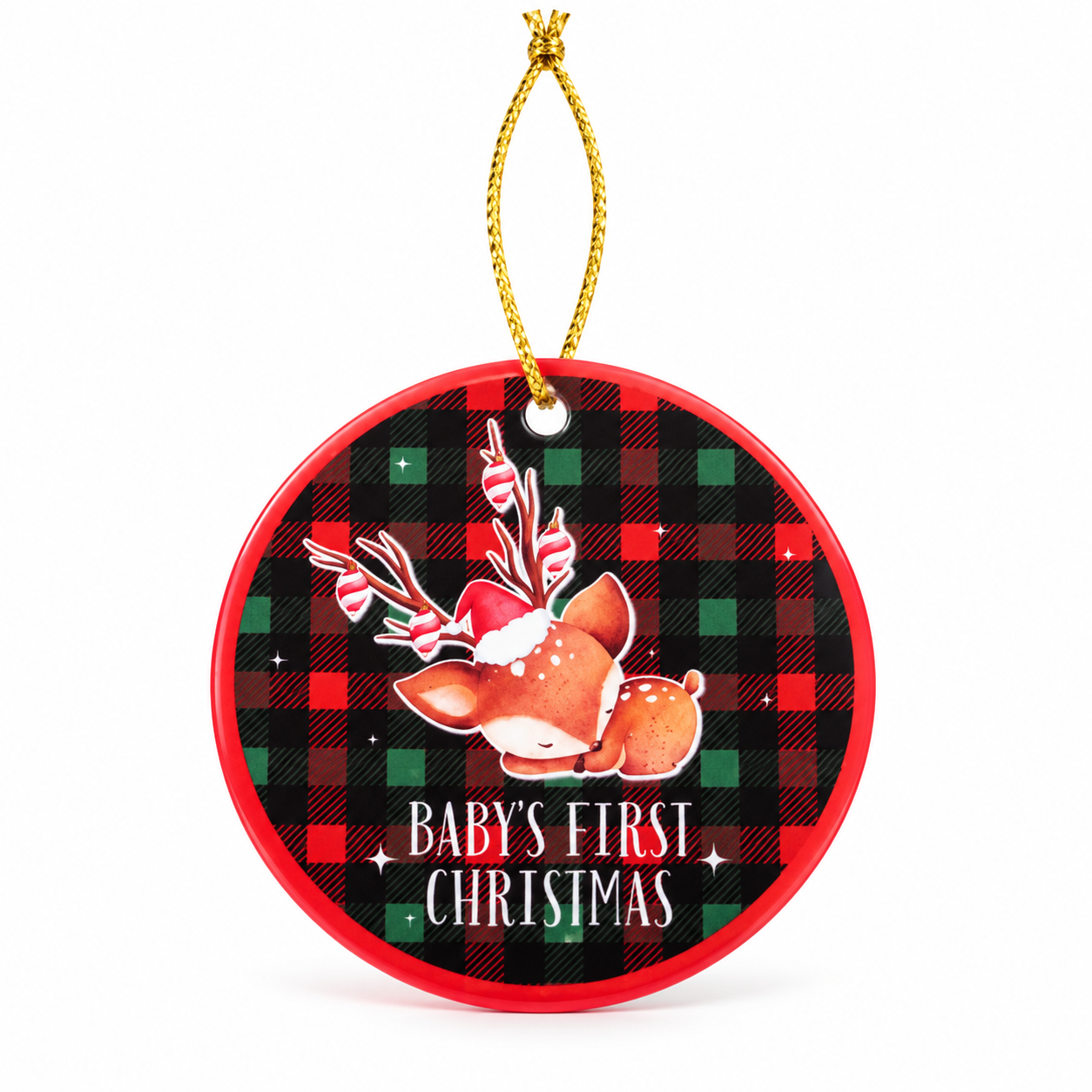 Baby’s First Christmas Deer – 3-Inch Ornament