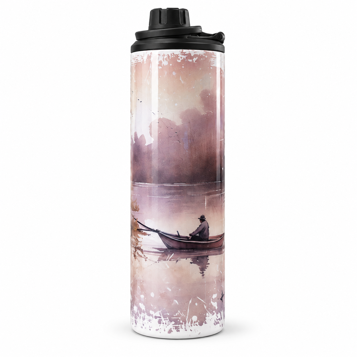 Misty lake fisherman sport bottle.png