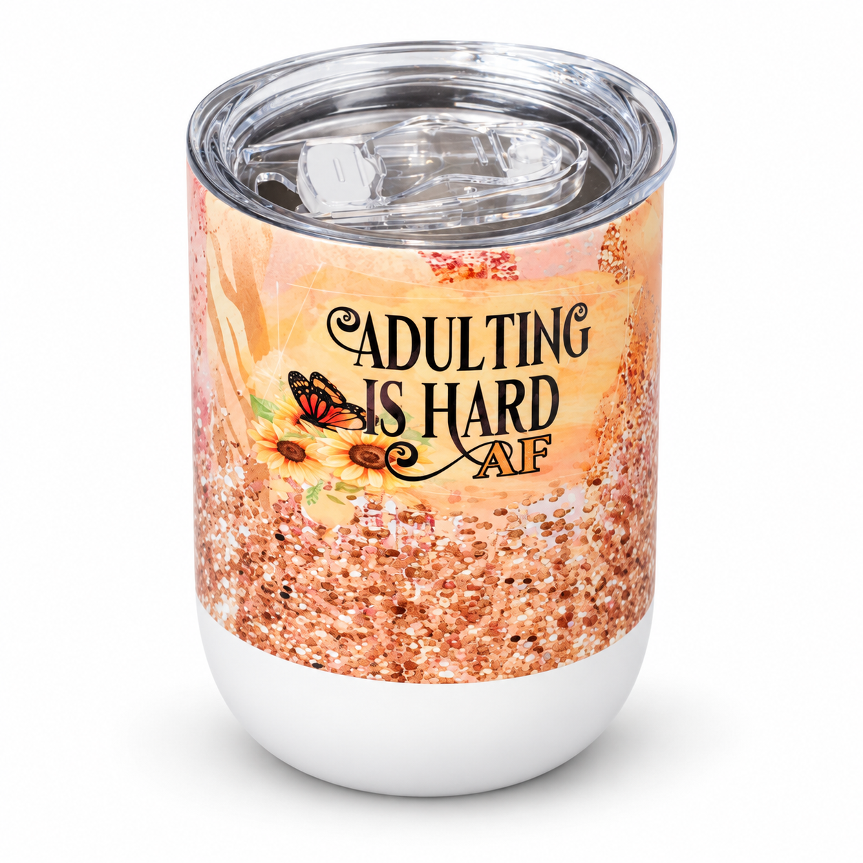 Peach sunflower tumbler on white.png