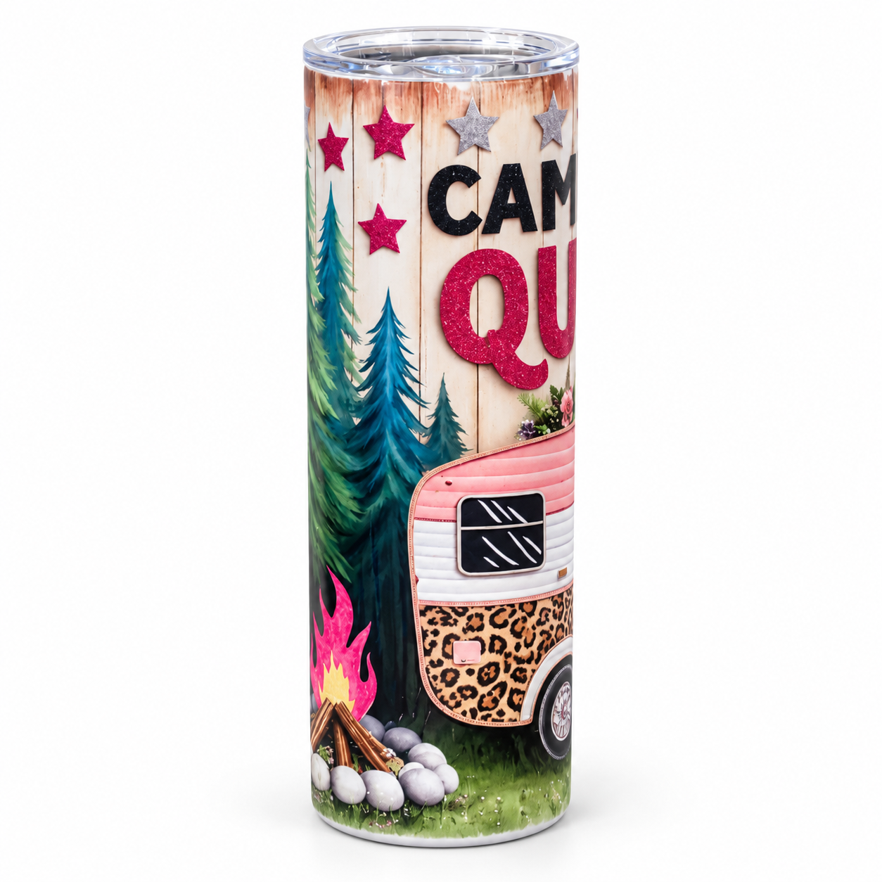 Camping Queen glitter tumbler-2.png