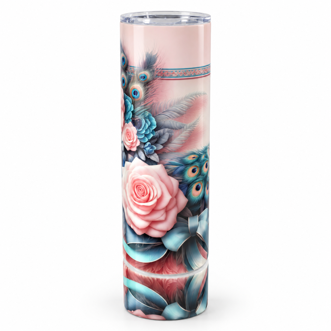 Elegant teal peacock floral tumbler-1.png