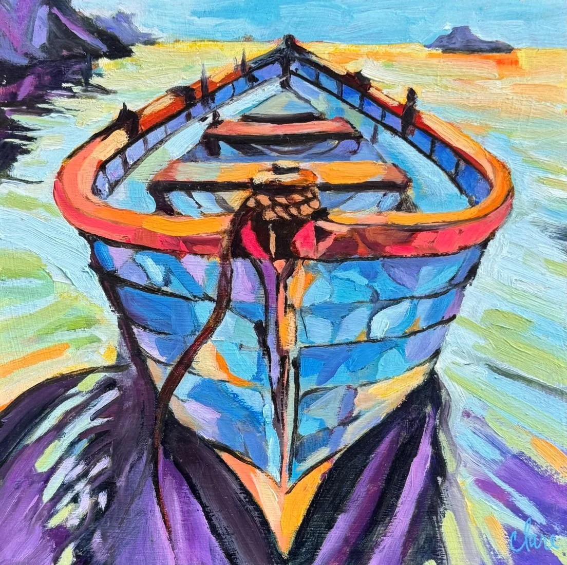 Resting Tide - 8"x 8"