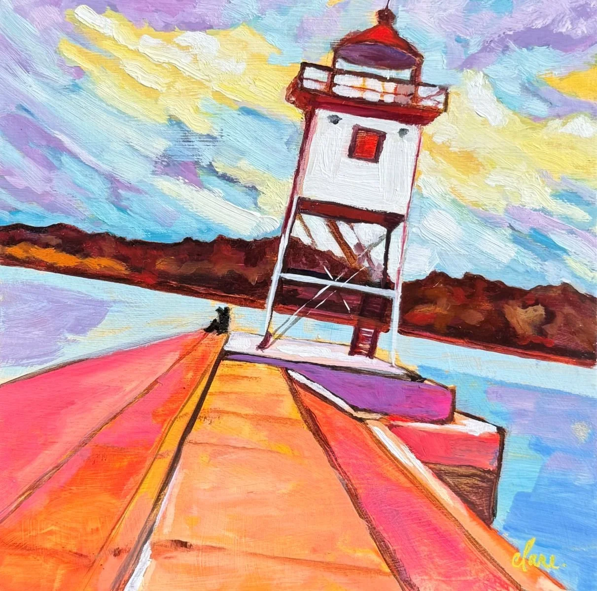 Breakwater Perch - 8"x 8"