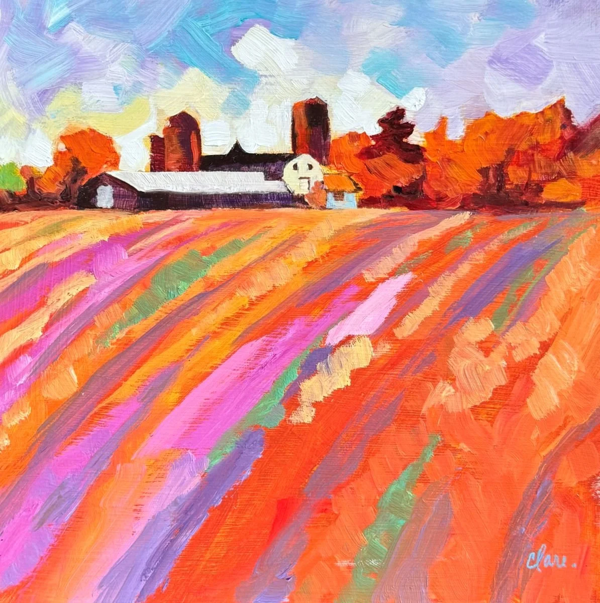 Harvest Season - 8"x8"