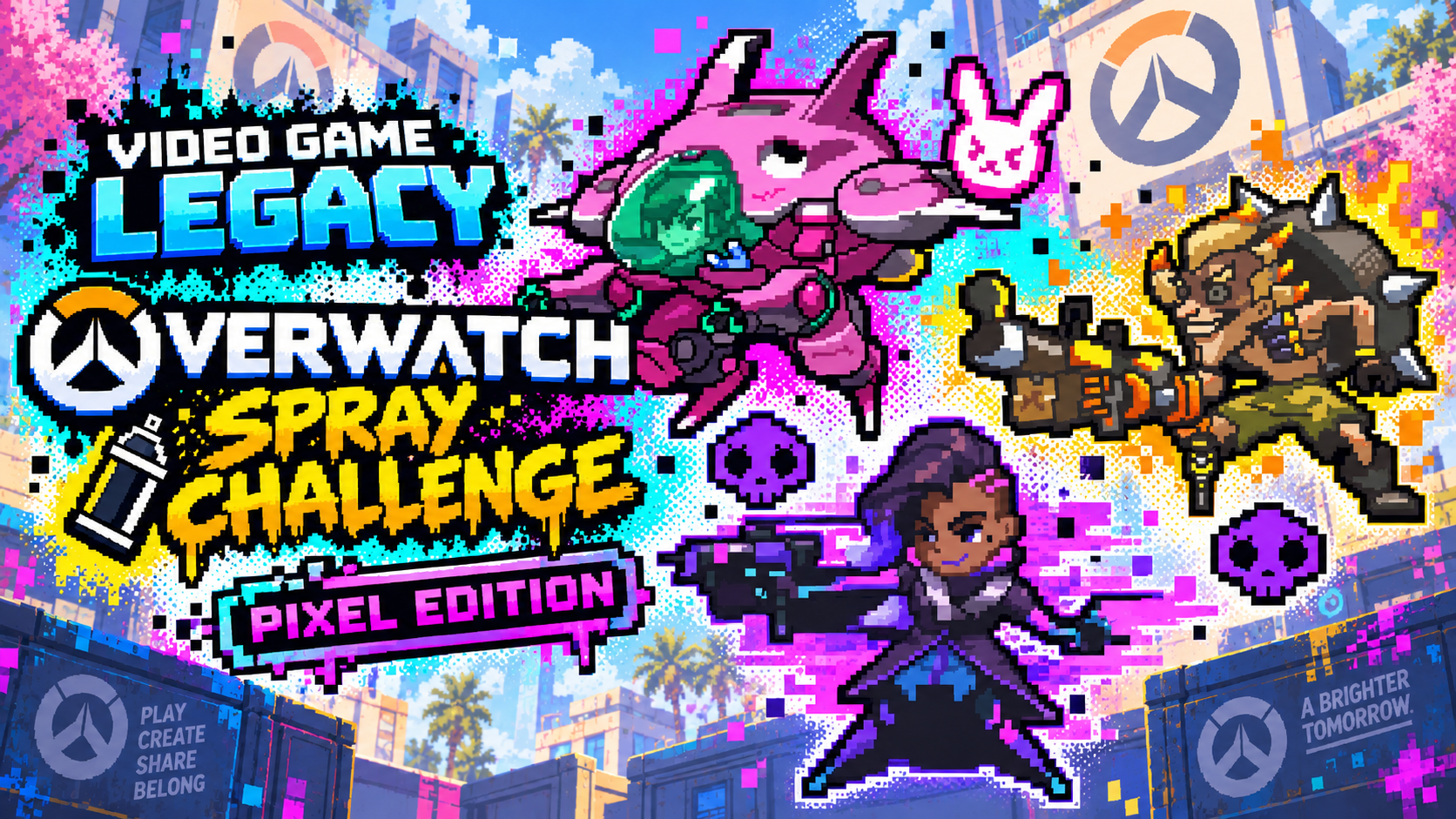 Overwatch Spray Challenge — Pixel Edition