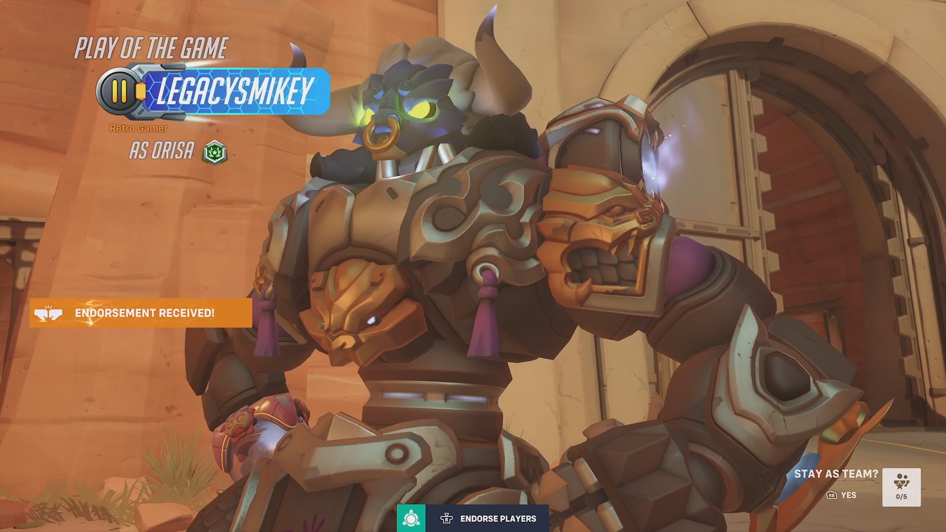 Orisa — POTG #8
