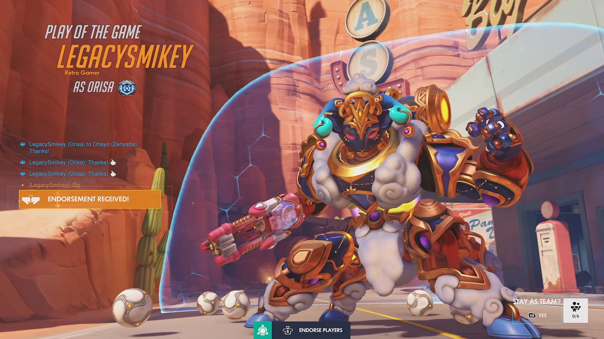 Orisa — POTG #32